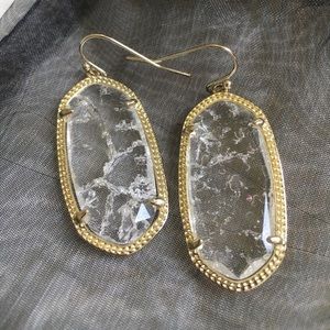 Limited edition clear crackel Kendra Scott